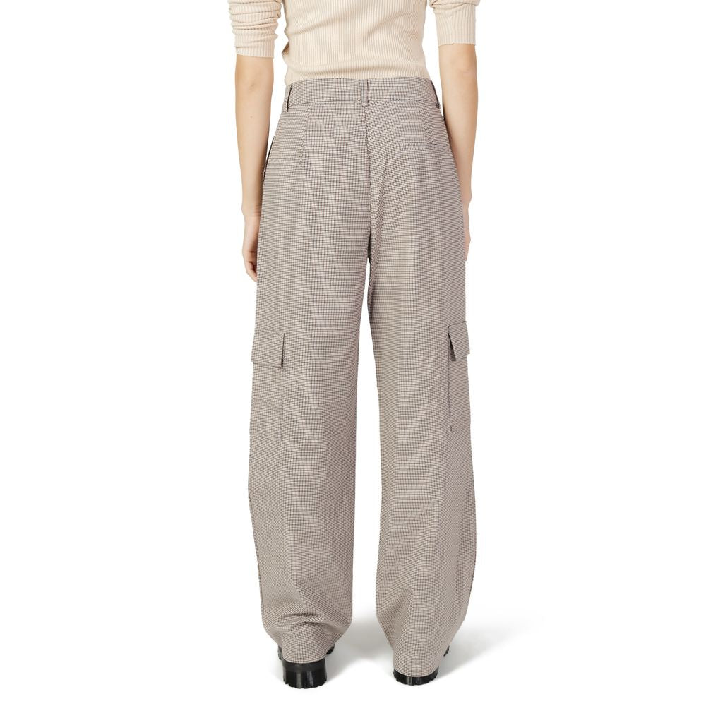 Only Beige Polyester Pant $133.00 Only Luzworld