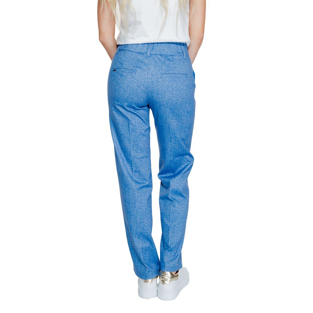 Street One Blue Polyester Pant $184.00 Street One Luzworld