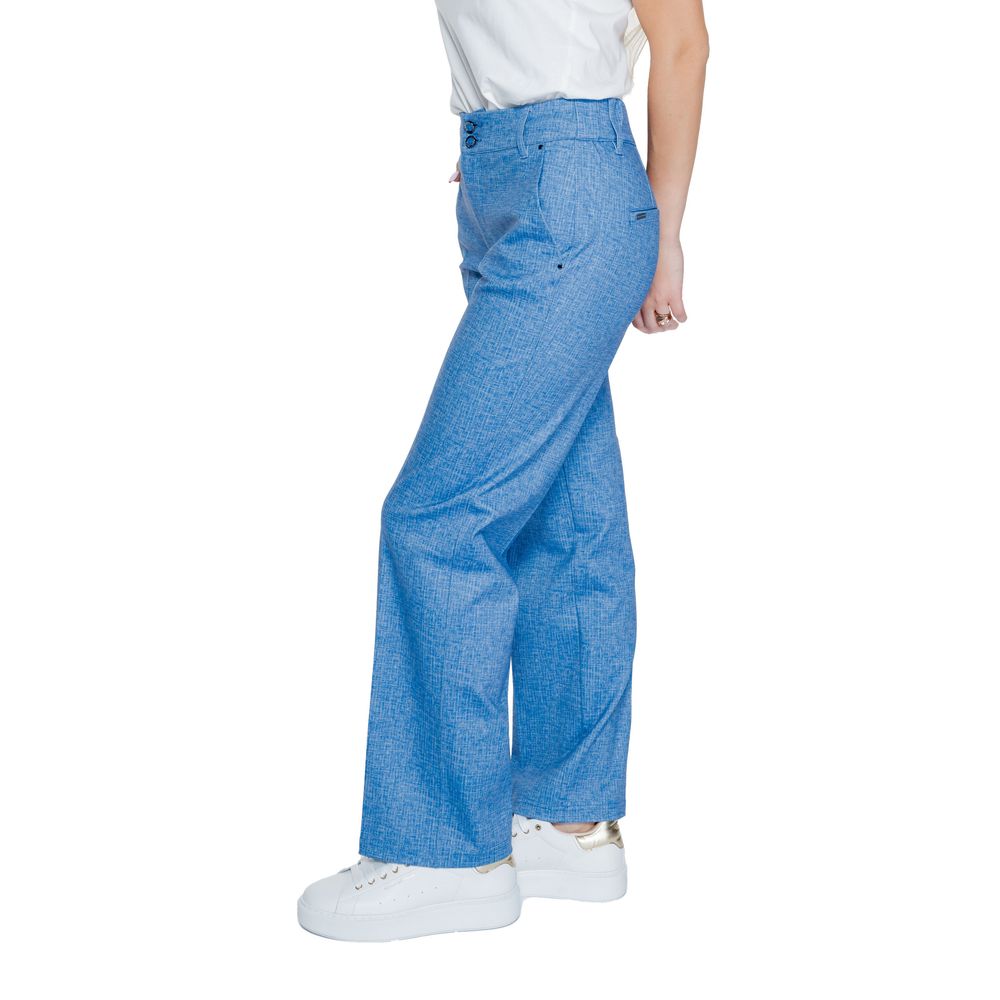 Street One Blue Polyester Pant $184.00 Street One Luzworld