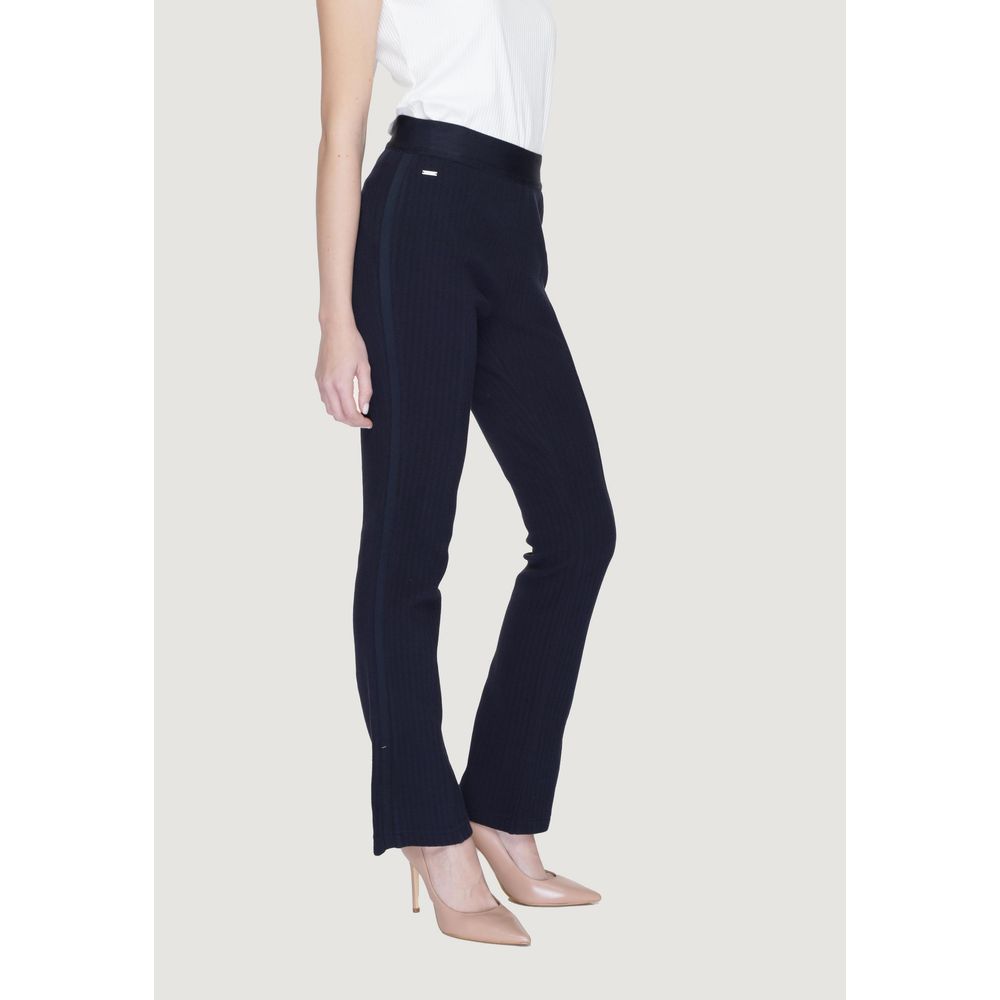 Street One Blue Cotton Pant $168.00 Street One Luzworld