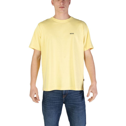 Hugo Boss Yellow Cotton T-Shirt $165.00 Hugo Boss Luzworld