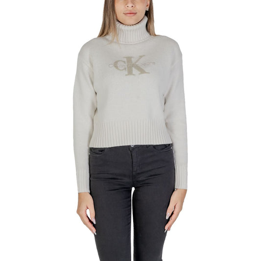 Calvin Klein Jeans Cream Cotton Sweater $260.00 Calvin Klein Jeans Luzworld