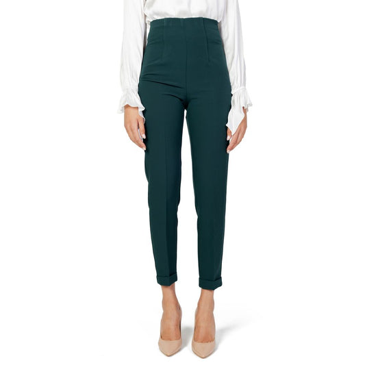Sandro Ferrone Green Polyester Pant $183.00 Sandro Ferrone Luzworld