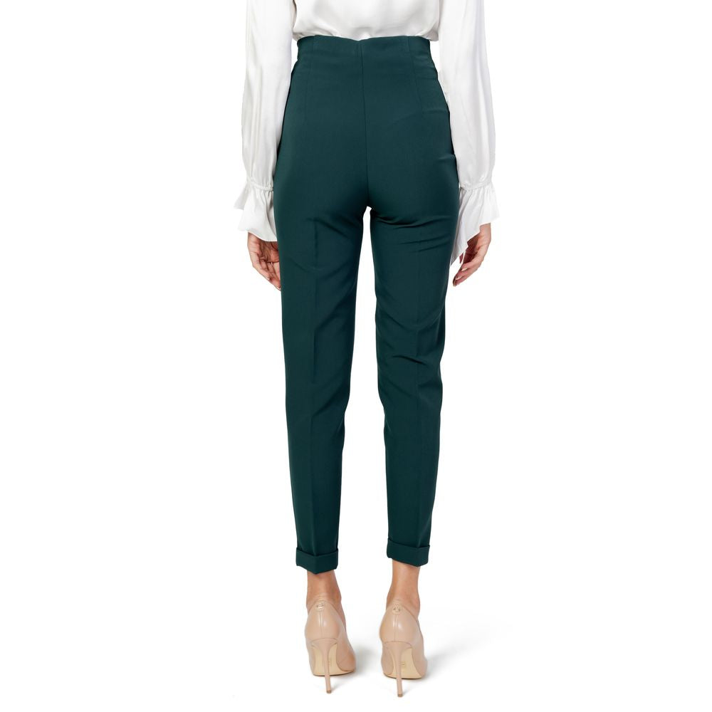 Sandro Ferrone Green Polyester Pant $183.00 Sandro Ferrone Luzworld