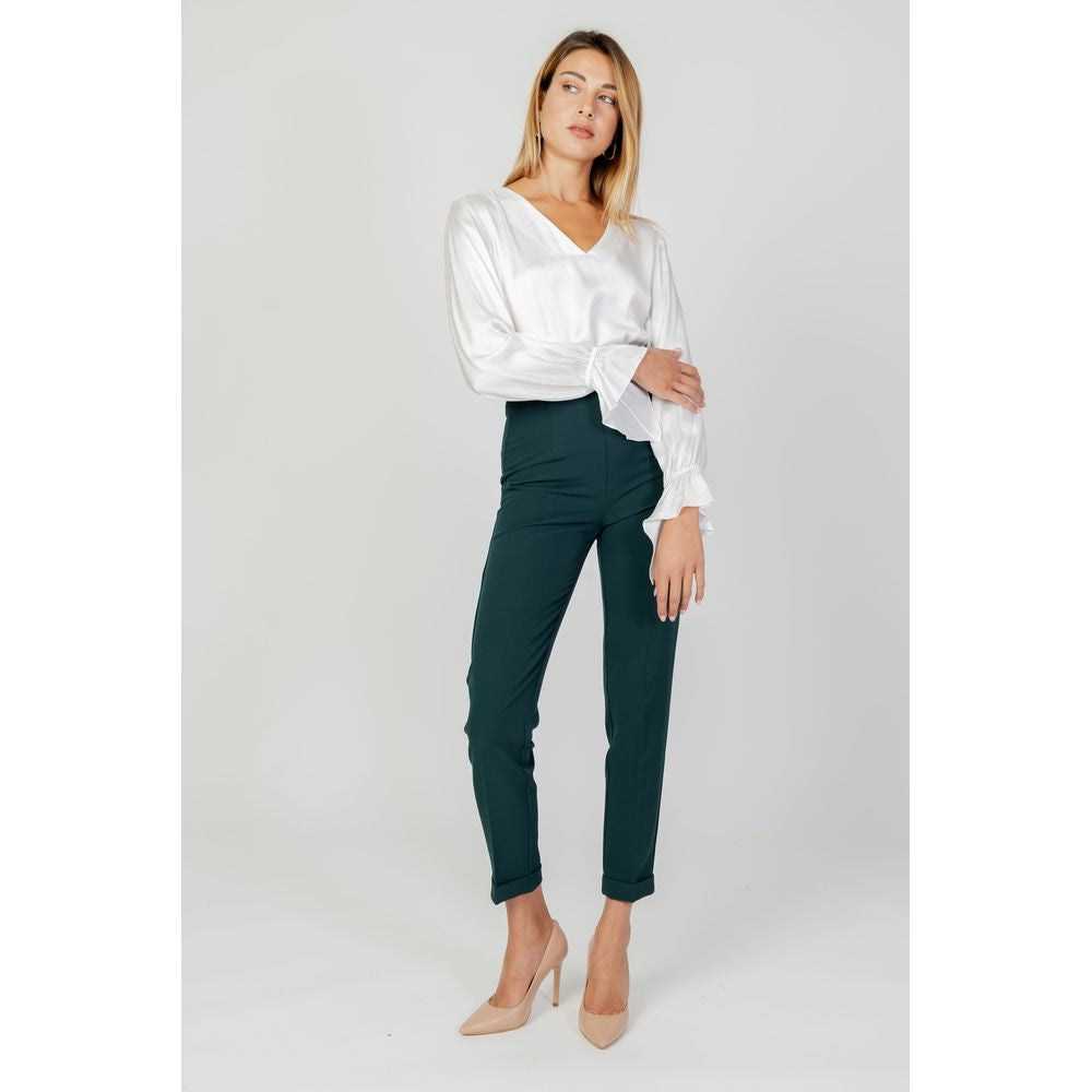 Sandro Ferrone Green Polyester Pant $183.00 Sandro Ferrone Luzworld
