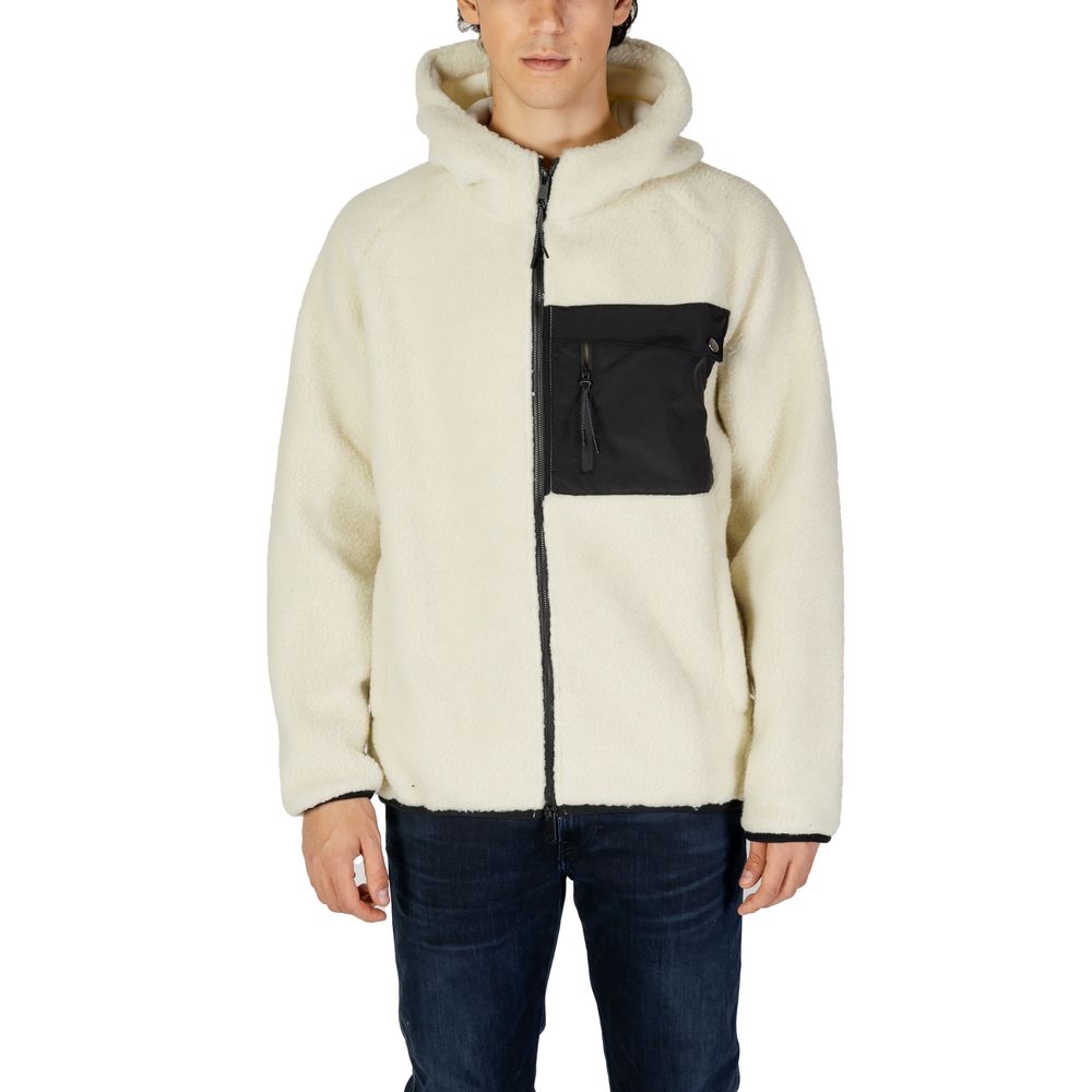 Hydra Clothing Cream Polyester Jackets & Coat