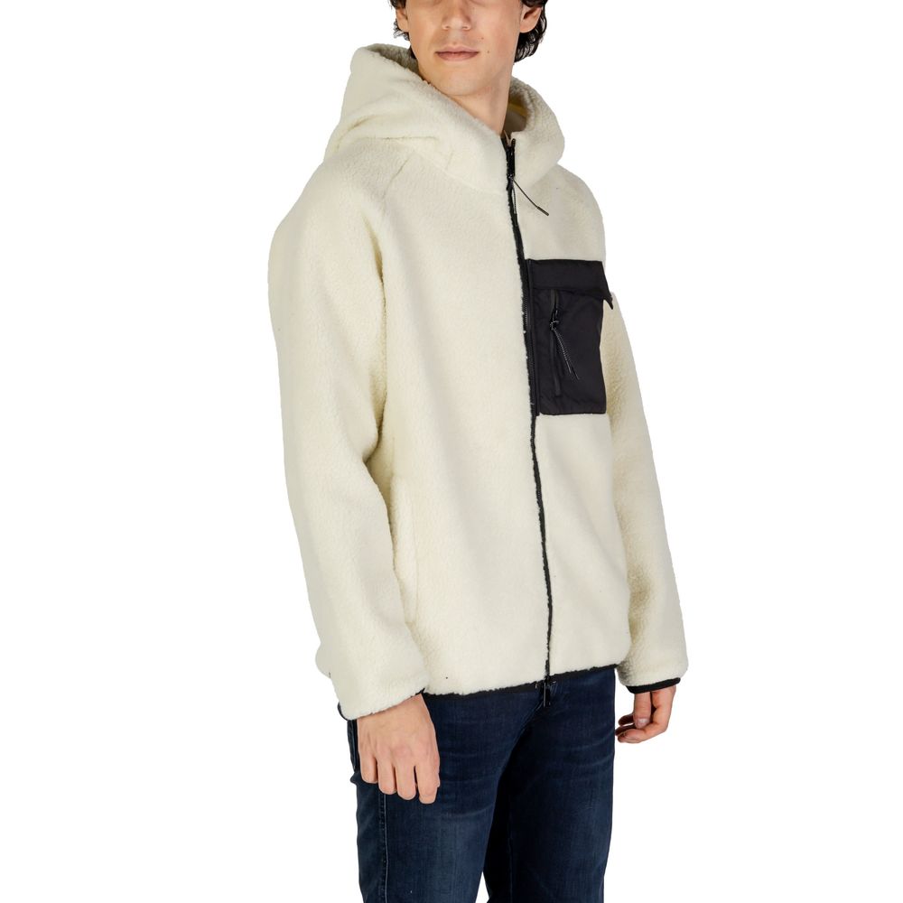 Hydra Clothing Cream Polyester Jackets & Coat