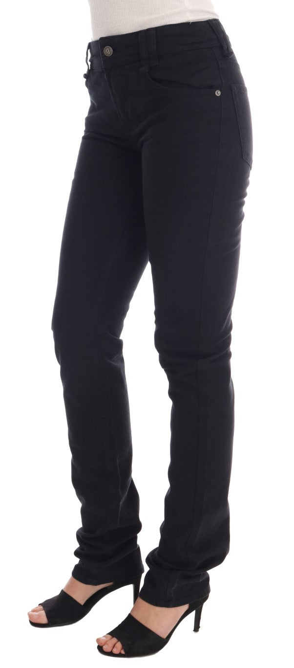 John Galliano Black Cotton Denim Stretch Regular Fit Jeans $927.00 John Galliano Luzworld