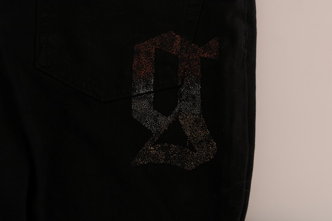 John Galliano Black Cotton Denim Stretch Regular Fit Jeans $927.00 John Galliano Luzworld