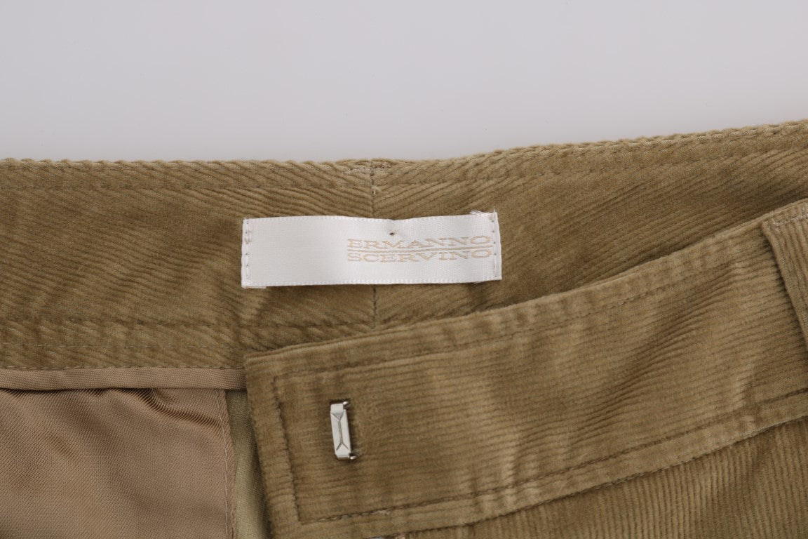 Ermanno Scervino Beige Cotton Corduroys Pants $672.00 Ermanno Scervino Luzworld
