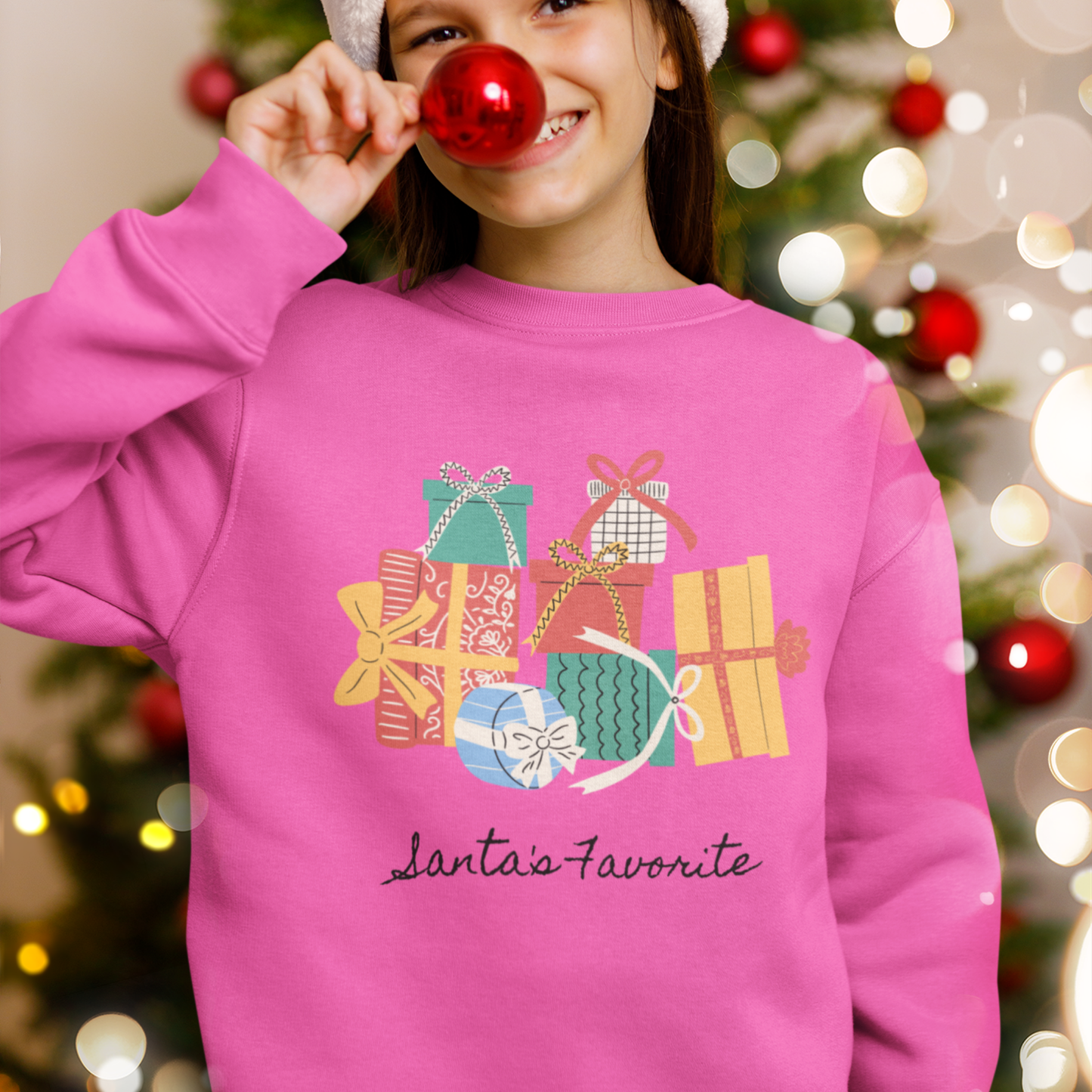 Santa's Favorite-Sweatshirt- pink-luzworld, LUZKid trendy clothing for little ones, cute apparel for toddlers, playful designs for kids, rival to Carter’s, competing with OshKosh B’gosh, on par with The Children’s Place Adidas, LUZComfy, LUZCozy, LUZDigital, LUZEerie, LUZFun, LUZJunior, LUZKid, LUZlayers, LUZSip, LUZSnug, LUZTees, LUZTiny, LUZTote, LUZVees, LUZVibes, LUZWarm, LUZWarmer
#LUZWorld #StreetStyle #ComfortWear #LUZLayers #FashionGoals #KidsFashion #TrendyForTiny #LUZKidStyle