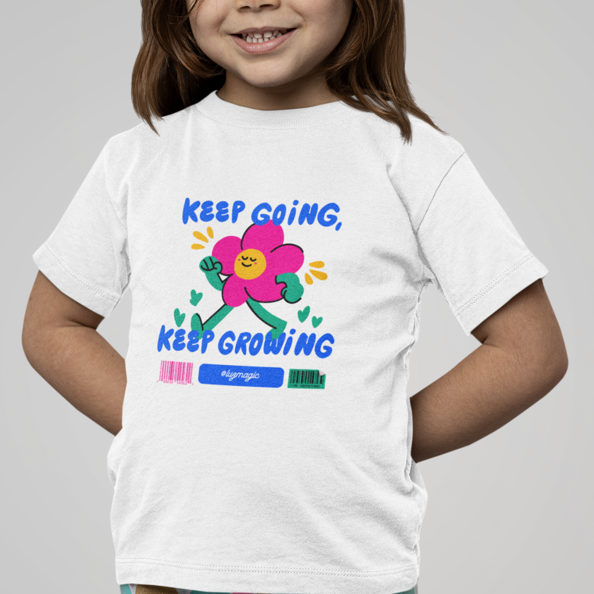 Keep Going - Toddler- White- T-Shirt- Luzworld, LUZKid trendy clothing for little ones, cute apparel for toddlers, playful designs for kids, rival to Carter’s, competing with OshKosh B’gosh, on par with The Children’s Place Adidas, LUZComfy, LUZCozy, LUZDigital, LUZEerie, LUZFun, LUZJunior, LUZKid, LUZlayers, LUZSip, LUZSnug, LUZTees, LUZTiny, LUZTote, LUZVees, LUZVibes, LUZWarm, LUZWarmer
#LUZWorld #StreetStyle #ComfortWear #LUZLayers #FashionGoals #KidsFashion #TrendyForTiny #LUZKidStyle