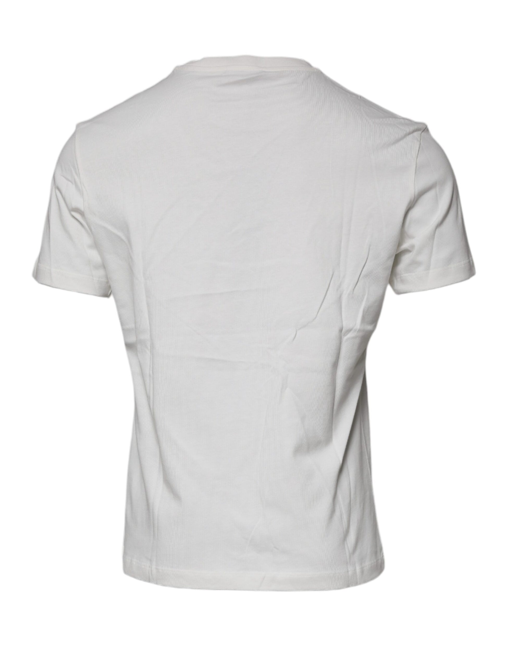 Versace White Medusa Print Cotton Crew Neck T-shirt $1105.00 Versace Luzworld