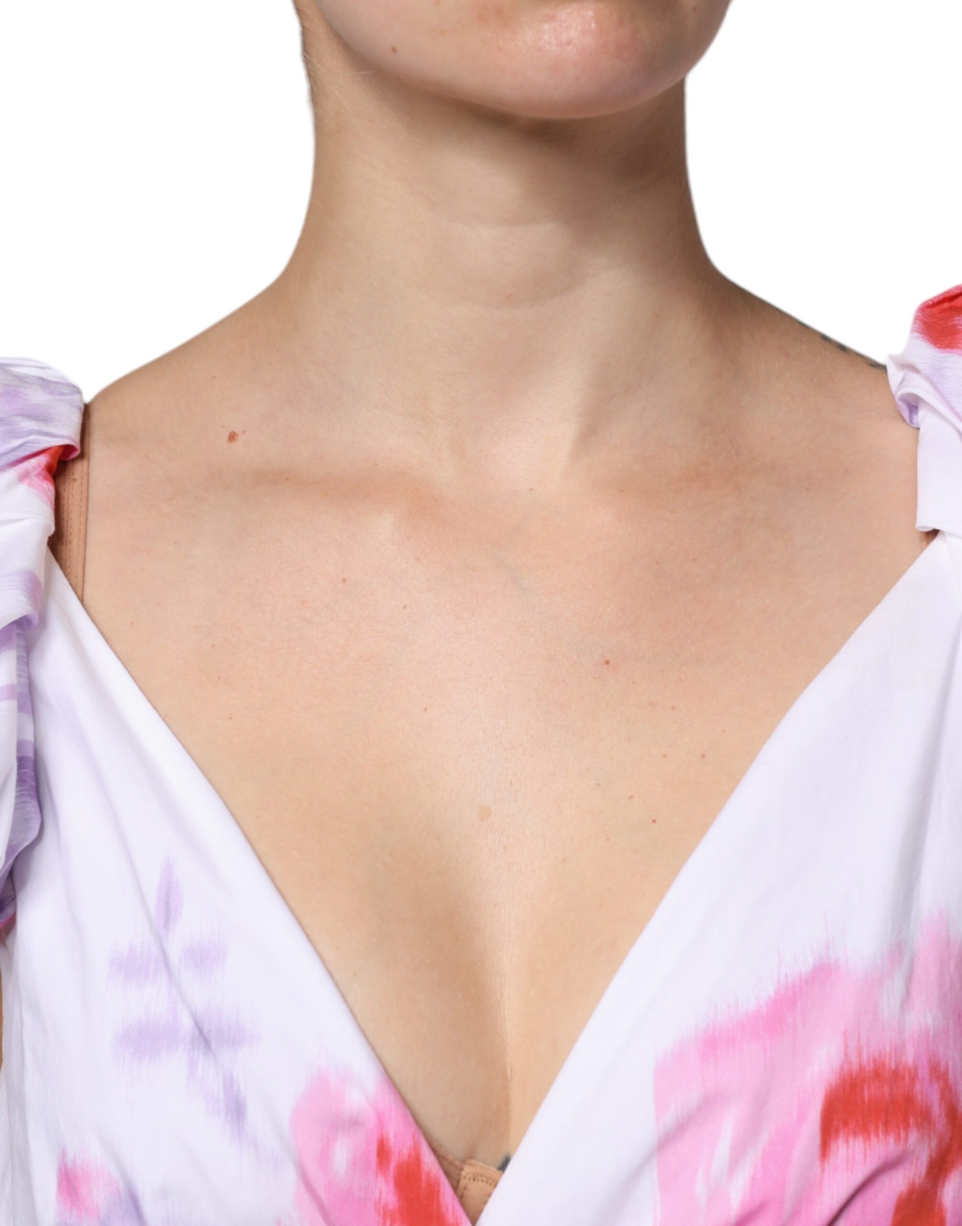 Philosophy White Floral Cotton Maxi Dress $1693.00 Philosophy Luzworld