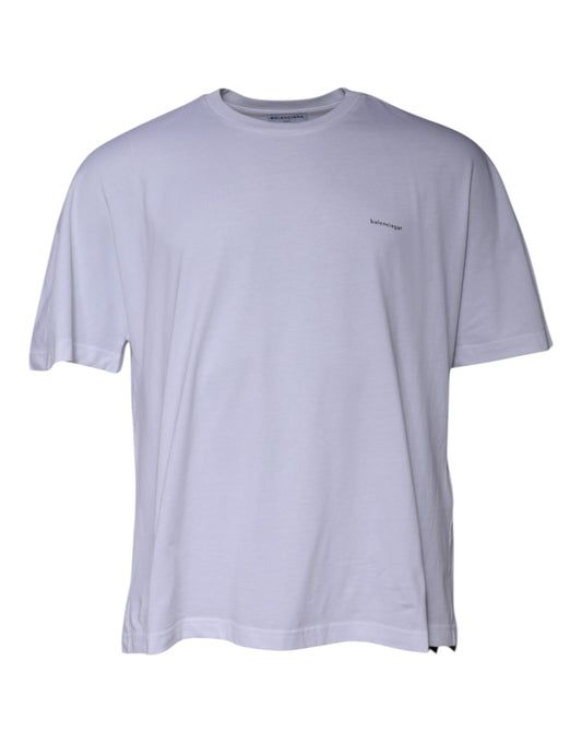 Balenciaga White Logo Cotton Crew Neck Short Sleeves T-shirt $894.00 Balenciaga Luzworld