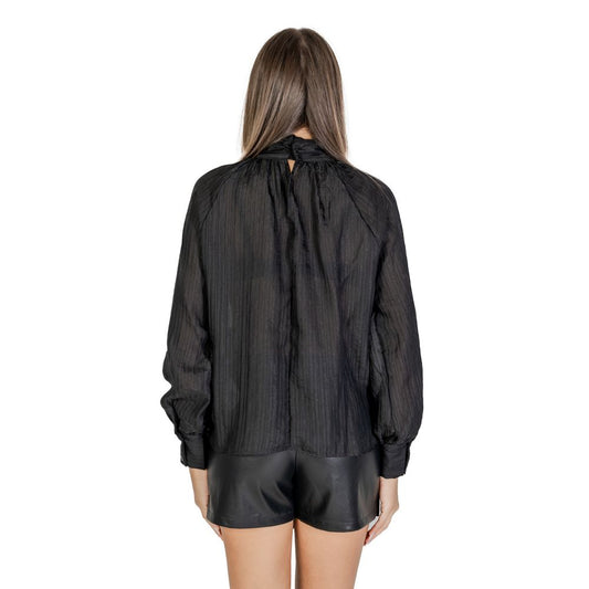 Jacqueline De Yong Black Polyester Blouse