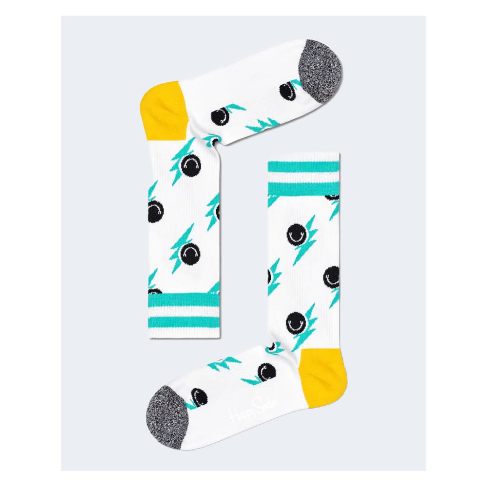 Happy Socks White Cotton Sock