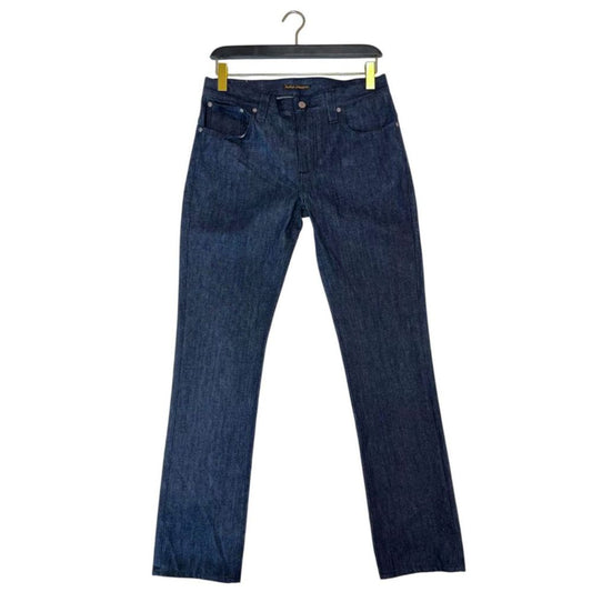 Nudie Jeans Blue Cotton Men Jeans $226.00 Nudie Jeans Luzworld