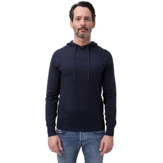 People Of Shibuya Blue Cotton Men Hoodie $493.00 People Of Shibuya Luzworld