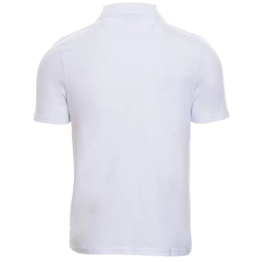 Alpha Studio White Cotton Polo Shirt $211.00 Alpha Studio Luzworld
