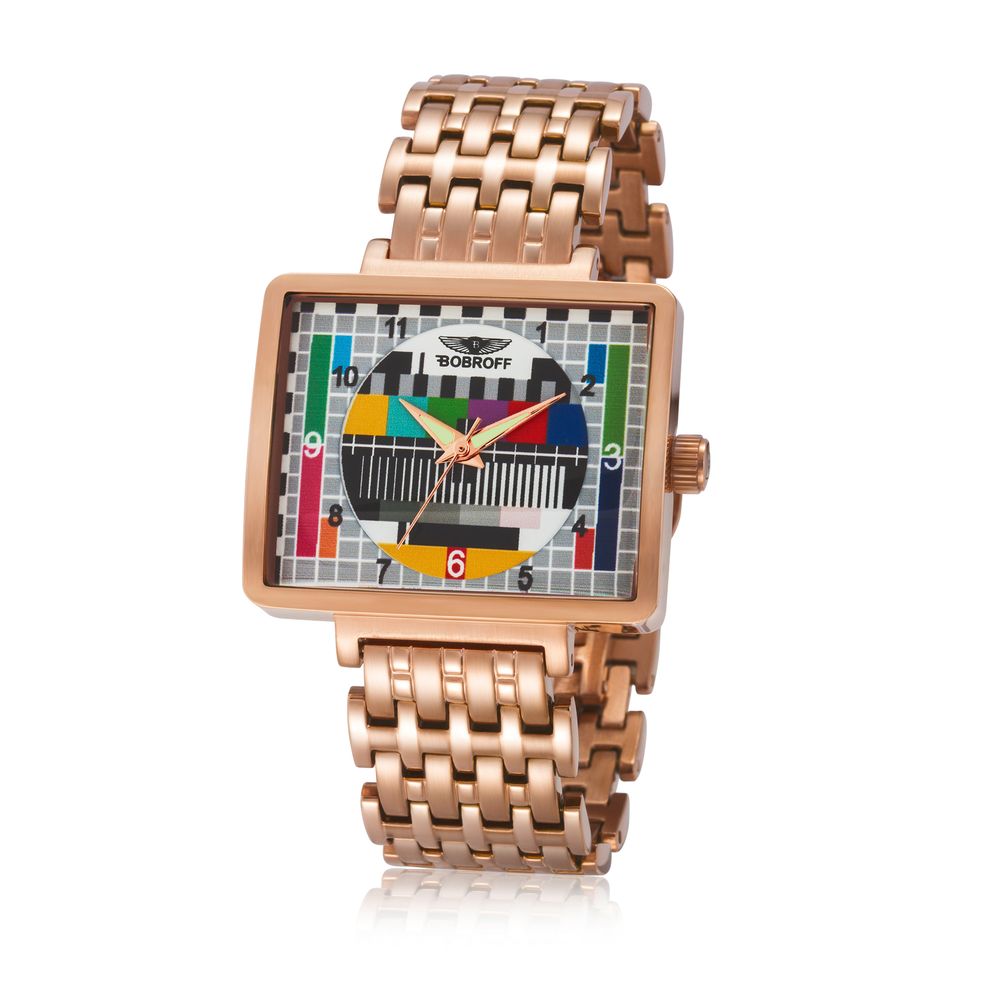Bobroff Bronze Stainless Steel Watch $544.00 Bobroff Luzworld