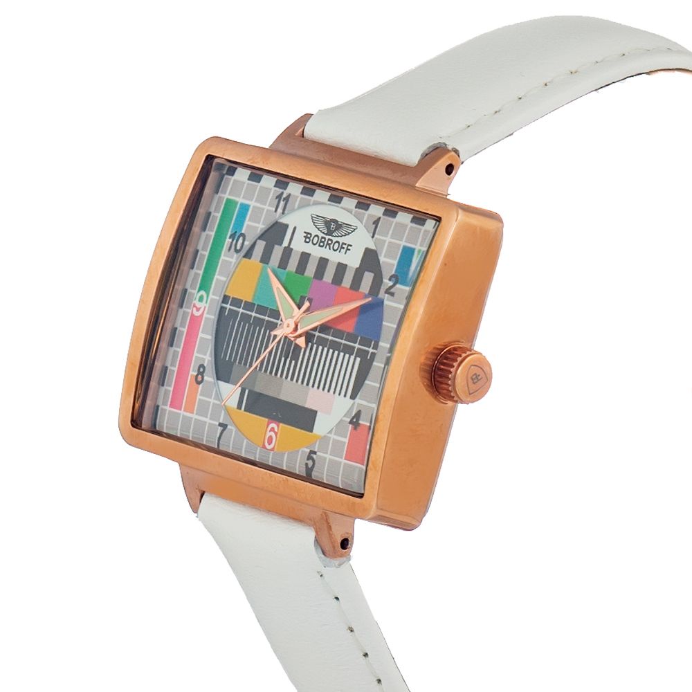 Bobroff White Leather Watch $544.00 Bobroff Luzworld