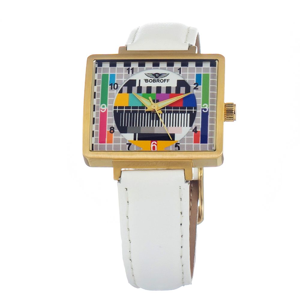 Bobroff White Leather Watch $537.00 Bobroff Luzworld