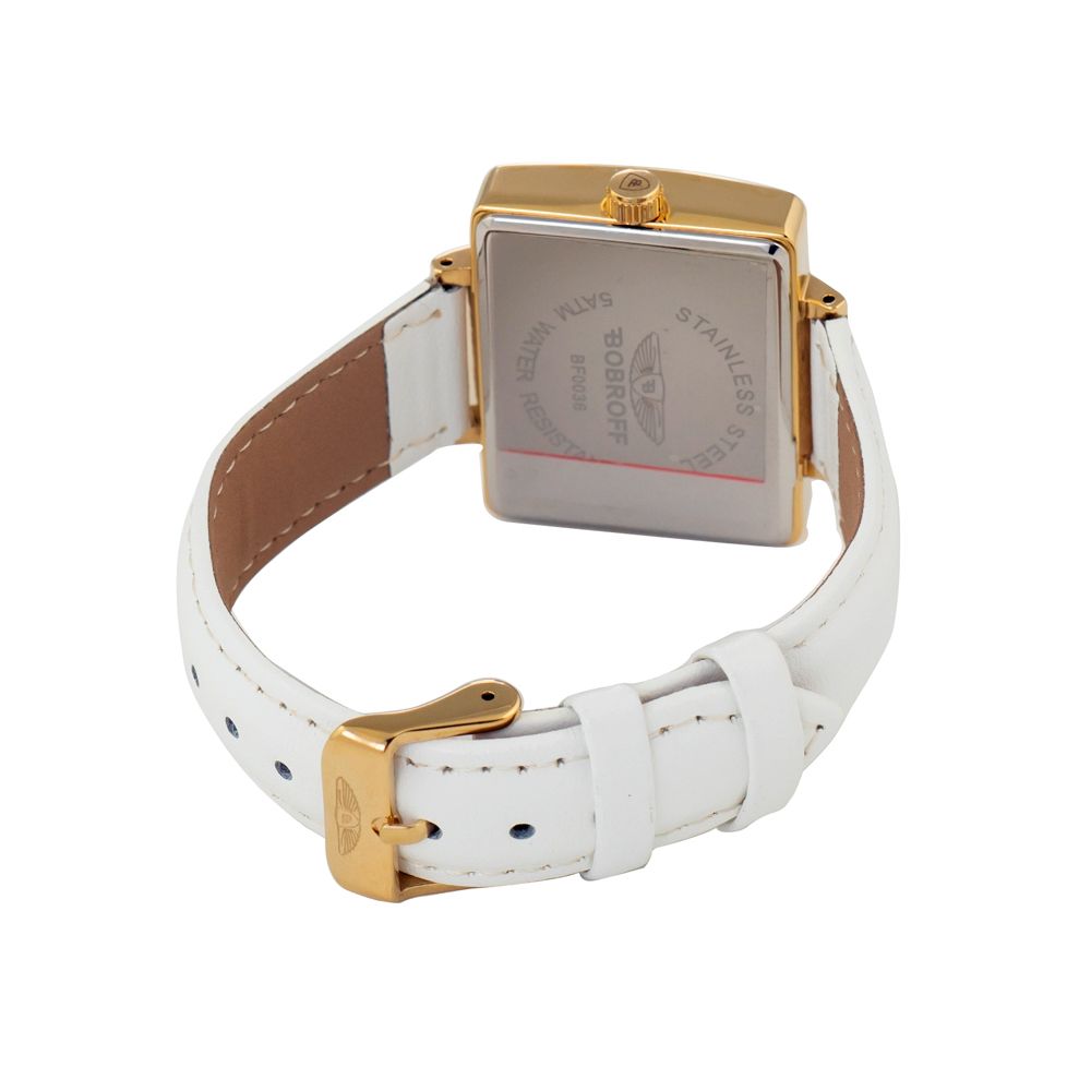 Bobroff White Leather Watch $537.00 Bobroff Luzworld