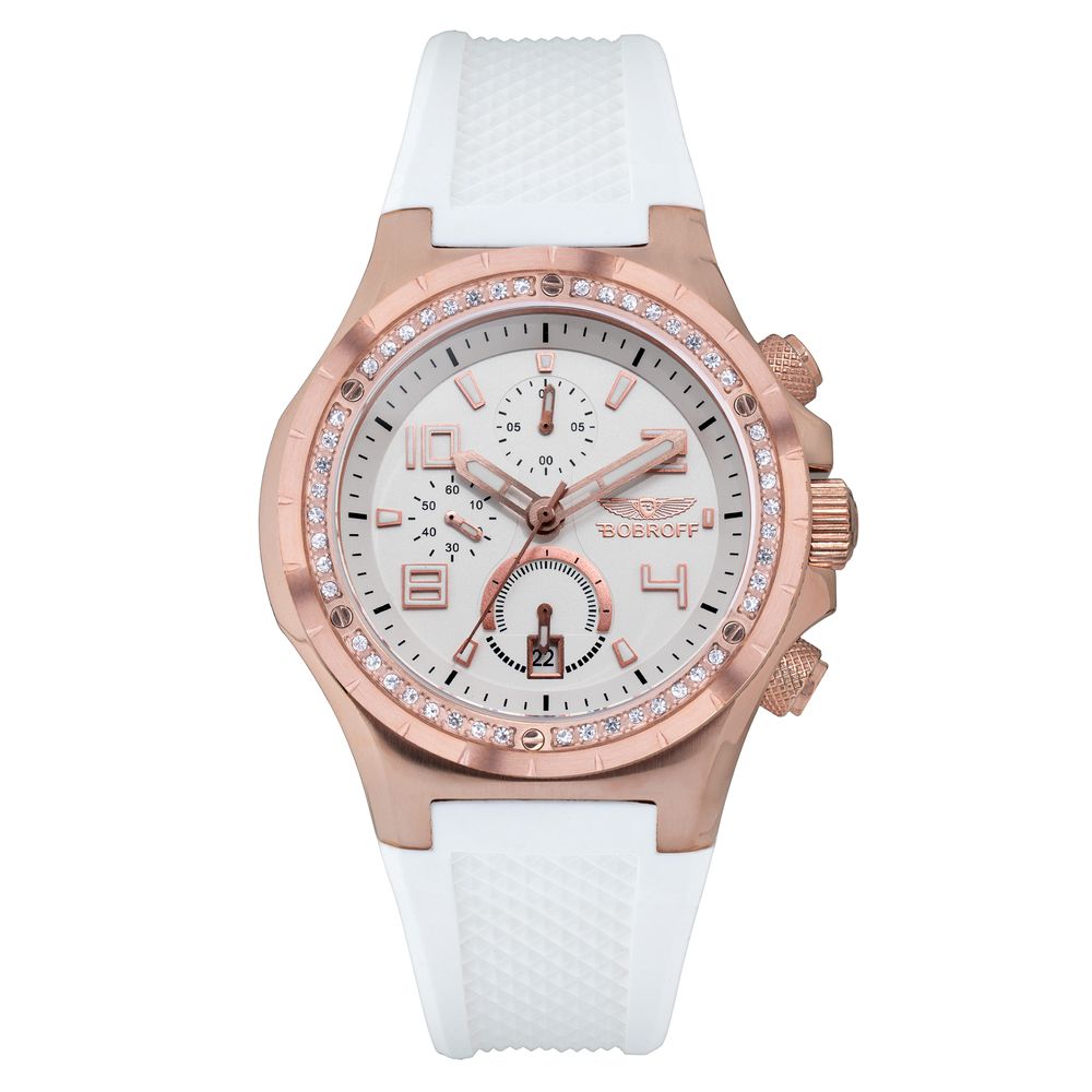 Bobroff White Rubber Watch $733.00 Bobroff Luzworld
