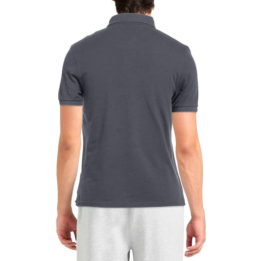 Alpha Studio Gray Cotton Polo Shirt $232.00 Alpha Studio Luzworld