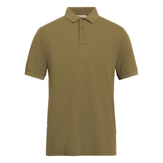 Alpha Studio Green Cotton Polo Shirt $211.00 Alpha Studio Luzworld