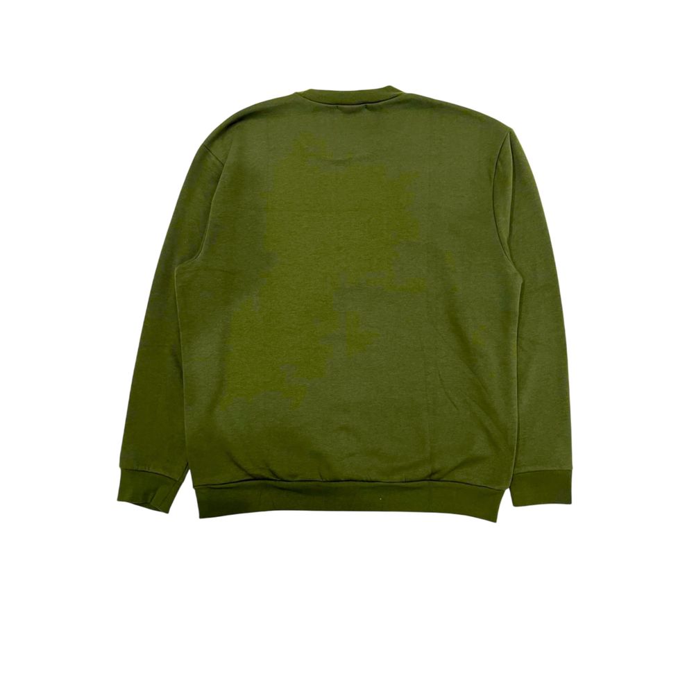 Cavalli Class Green Polyester Men's Hoodie