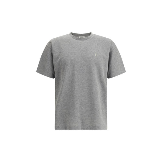 Saint Laurent Grey Cotton Oversized T-shirt $935.00 Saint Laurent Luzworld