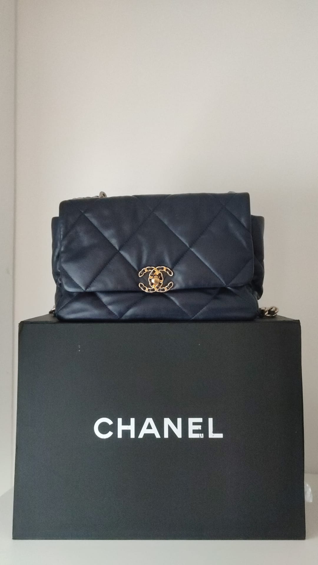 Chanel Blue Leather Large Quilted Chain Hand Shoulder Bag $13488.00 Chanel Luzworld