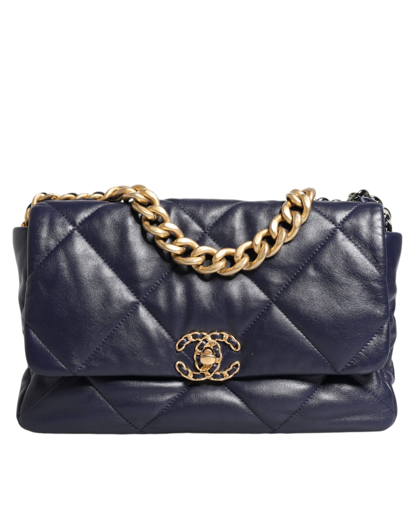 Chanel Blue Leather Large Quilted Chain Hand Shoulder Bag $13488.00 Chanel Luzworld
