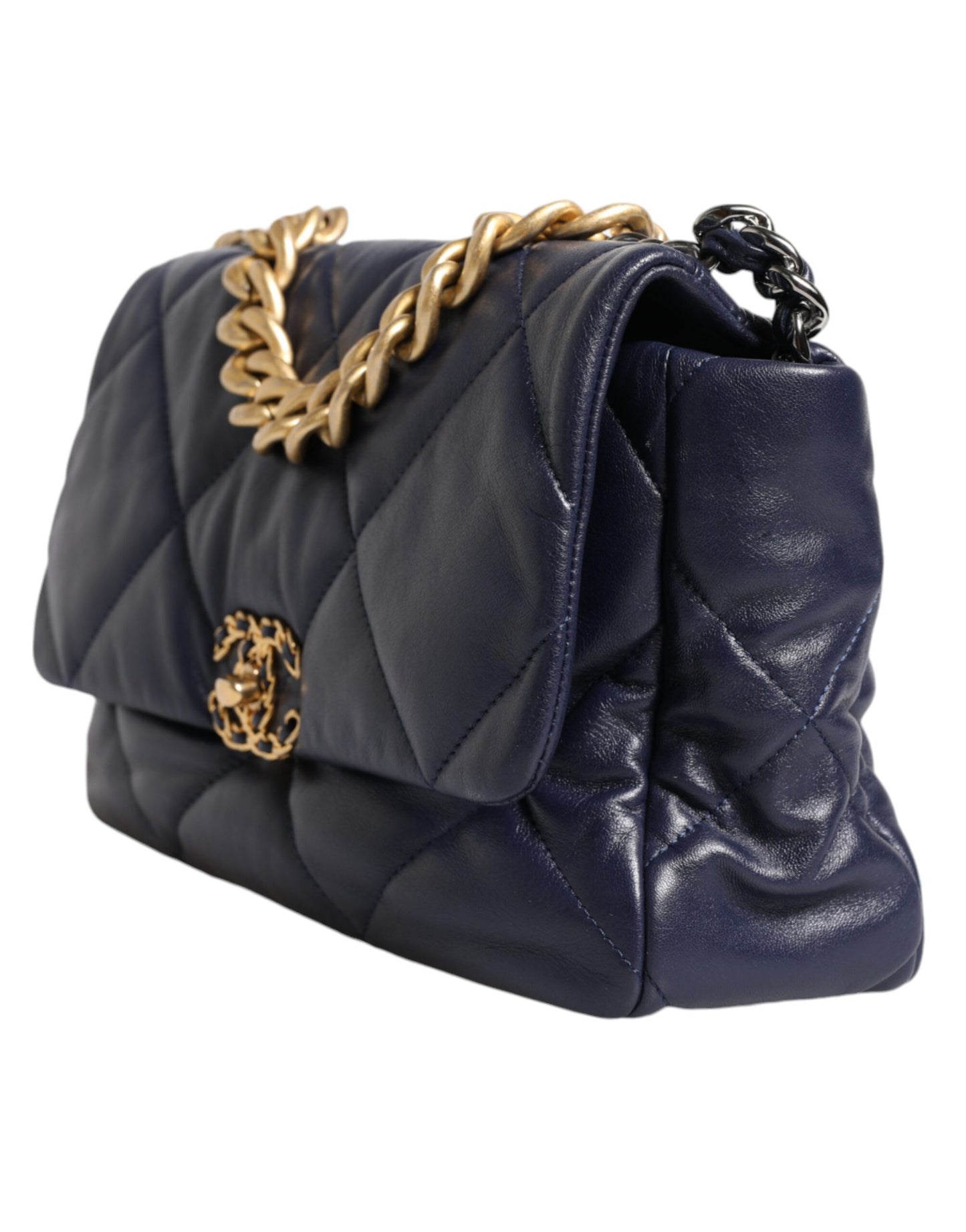 Chanel Blue Leather Large Quilted Chain Hand Shoulder Bag $13488.00 Chanel Luzworld