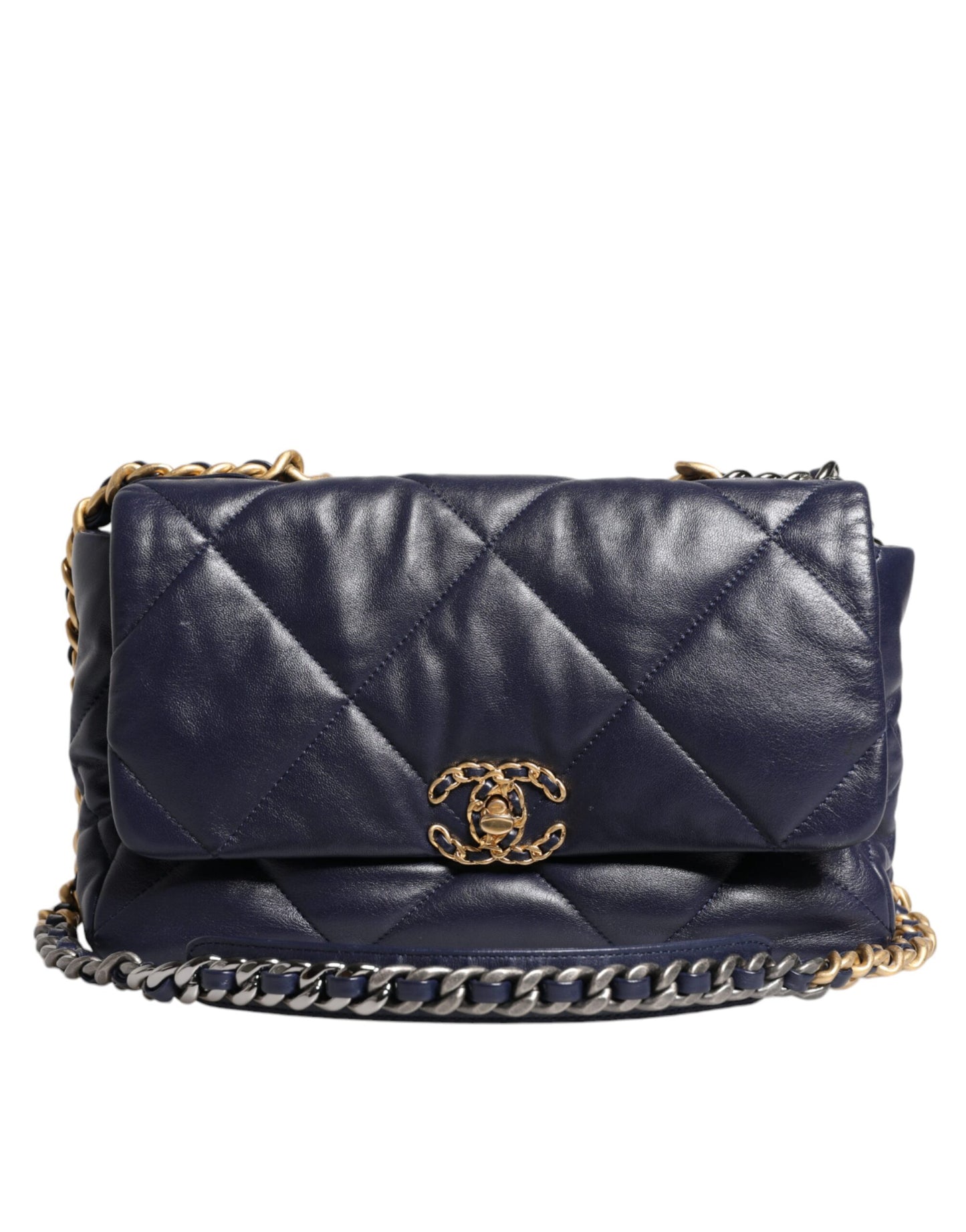 Chanel Blue Leather Large Quilted Chain Hand Shoulder Bag $13488.00 Chanel Luzworld
