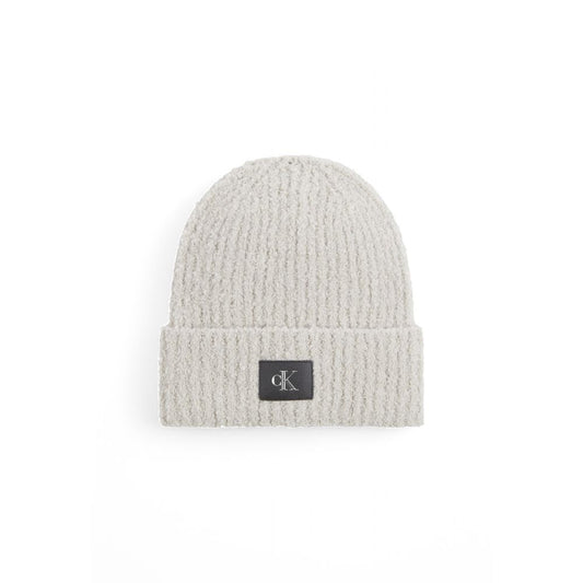 Calvin Klein Jeans Gray Marabou Caps Baseball Hat