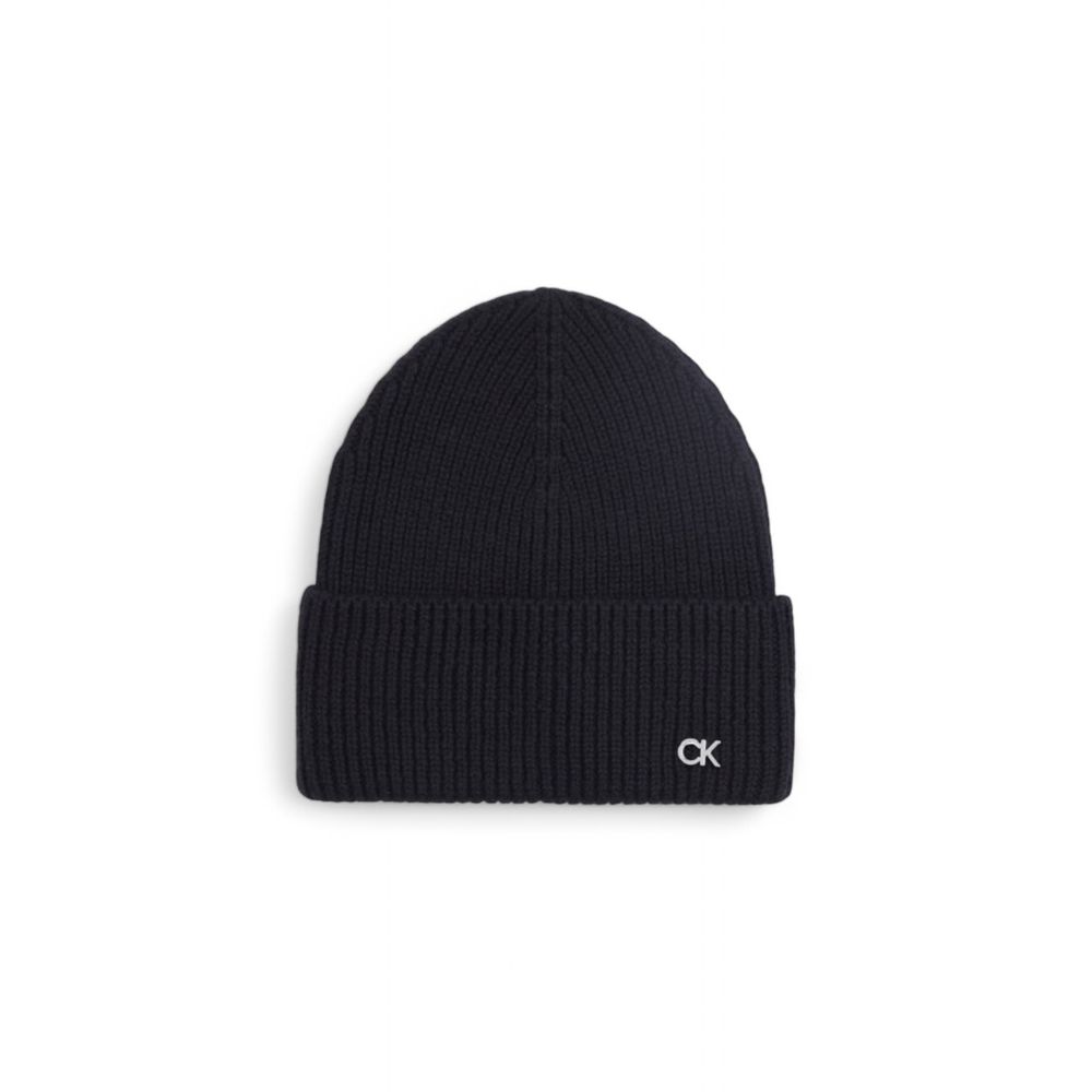 Calvin Klein Black Wool Caps Baseball Hat $151.00 Calvin Klein Luzworld