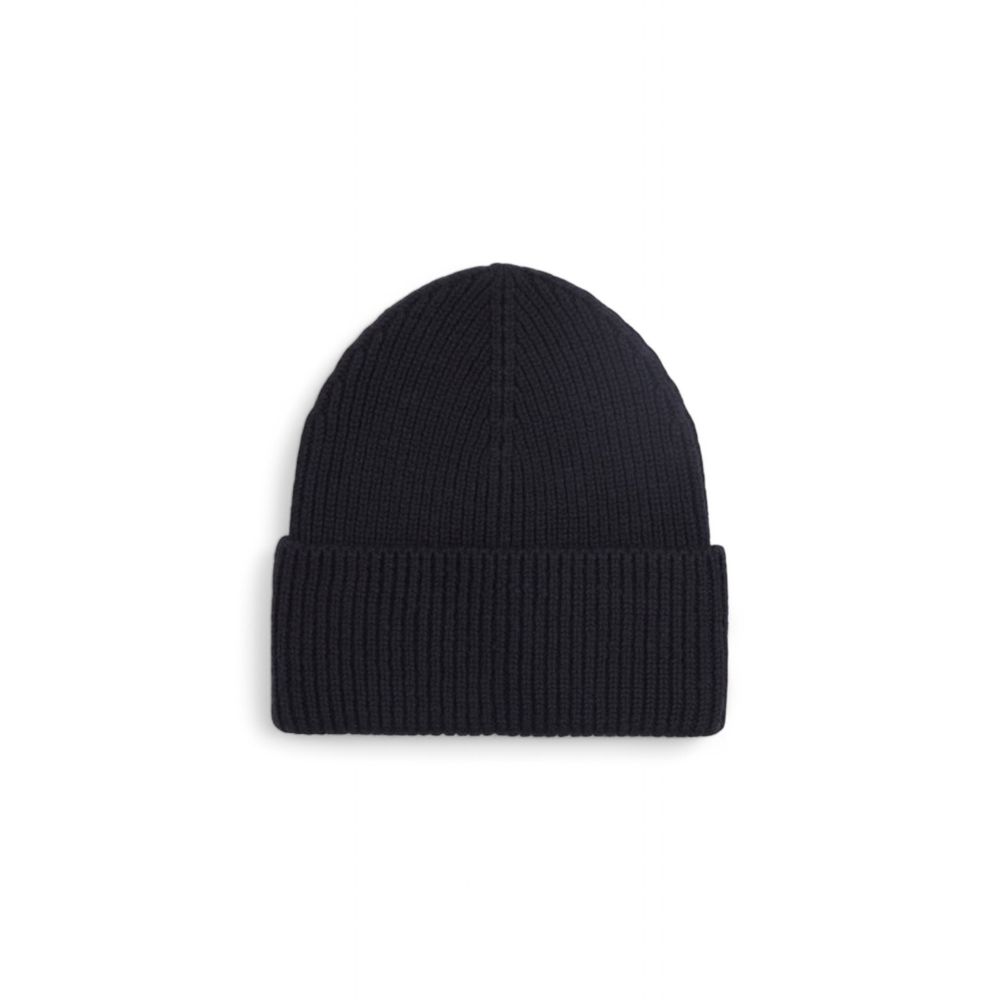 Calvin Klein Black Wool Caps Baseball Hat $151.00 Calvin Klein Luzworld
