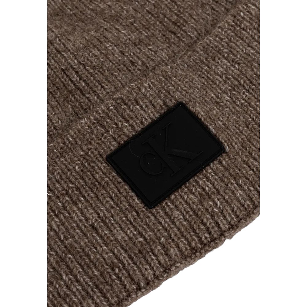 Calvin Klein Jeans Brown Marabou Caps Baseball Hat $125.00 Calvin Klein Jeans Luzworld