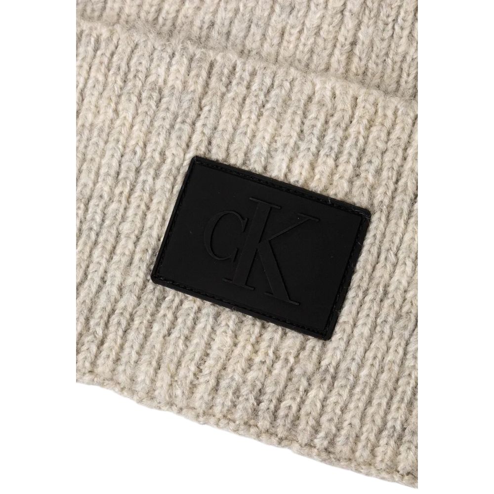 Calvin Klein Jeans Gray Marabou Caps Baseball Hat $125.00 Calvin Klein Jeans Luzworld