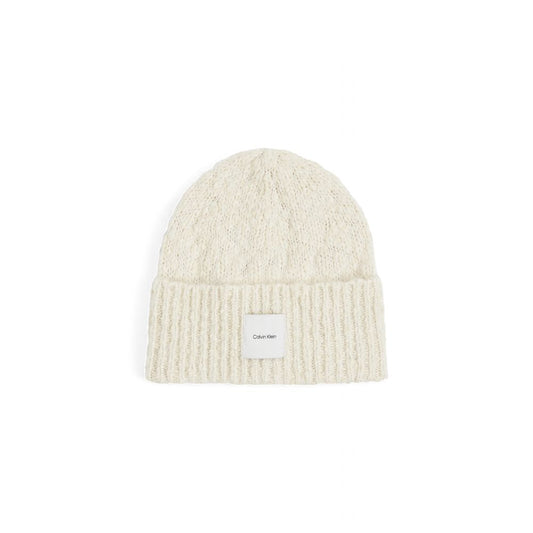 Calvin Klein White Recycled Polyester Caps Baseball Hat