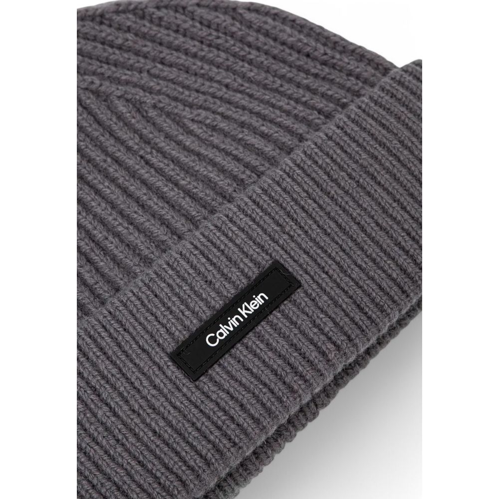 Calvin Klein Gray Organic Cotton Caps Baseball Hat $137.00 Calvin Klein Luzworld