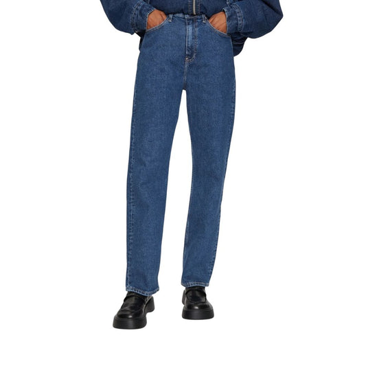 Calvin Klein Jeans Blue Cotton Mom Jean
