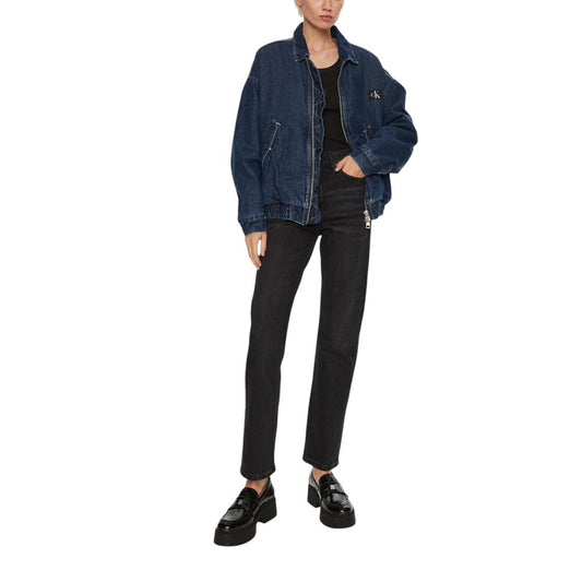 Calvin Klein Jeans Black Cotton Mom Jean