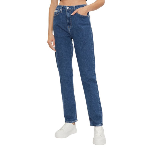 Calvin Klein Jeans Blue Cotton Slim Fit Jean