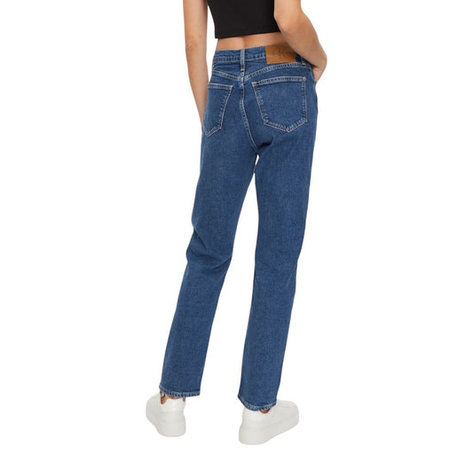 Calvin Klein Jeans Blue Cotton Slim Fit Jean
