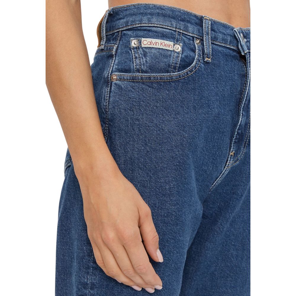 Calvin Klein Jeans Blue Cotton Slim Fit Jean