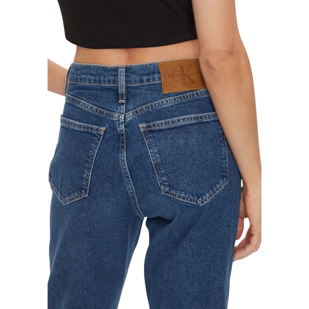 Calvin Klein Jeans Blue Cotton Slim Fit Jean